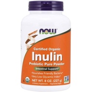 NOW Inulin Prebiotic Fos, 8-Ounces (Pack of 2)