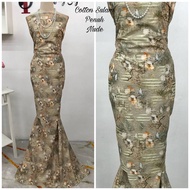 Kain Cotton Sulam Penuh Kain Sulam Corak Penuh Open Meter Bidang 45 Kain Sulam Cotton