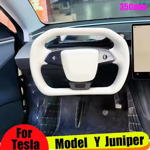 350mm Model Y Juniper Yoke Handle For Tesla Juniper Cybertruck Yoke Steering Wheel Car Racing Model