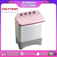 BARANG TERLARIS MESIN CUCI 2 TABUNG 8 Kg POLYTRON PWM802 HIJAB MODE