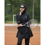 [ZANEVA SPORTWEAR] Mirae Outer Sporty Muslimah | Outer Batwing Spandex Balloon Cool & Stretchy