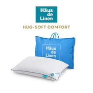 Haus De Linen Microfiber Comfy Pillow | 1300g | 1600g | Medium Support | Firm Support