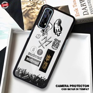 HP HS43 Case Realme 7 - 7 Pro Softcase Glass Kaca - Hardcase 2D Glossy - Protective Phone Case Lates