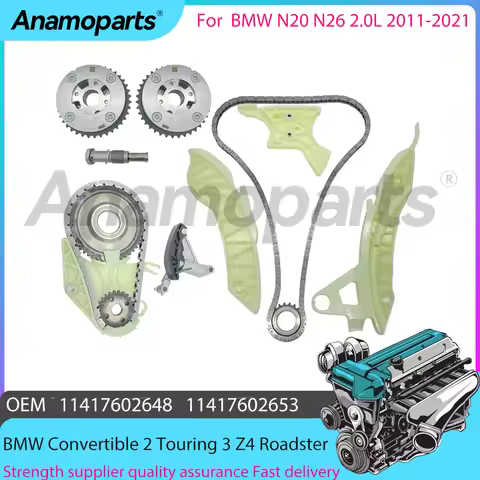 Engine timing chain kit W / oil pump Drive & VVT Gear Fit BMW N20 N26 2.0 GAS For 2011-2021 BMW X1 X