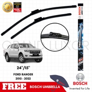 Bosch Aerotwin Wiper Blade Set For Ford Ranger 2015 - 2022 (A292S) 24 / 15