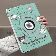 Kuro Cat iPad 11th Generation Pro2025 Rotating Leather Case 8/9 Air7/6/5 Cartoon Tablet mini7/5 Prot
