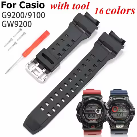 For Casio Rangeman G-SHOCK G9200 G9100 GW9200 GW9101 GW9102 GW9110 GW9125 Watch Strap Accessory Brac