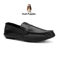 Hush Puppies_รองเท้าผู้ชาย รุ่น Blaze HP 8HCFI6599A - Men's Business Casual Shoes สีดำ หนังวัวชั้นหนึ่ง รองเท้าลำลอง รองเท้าแบบสวม