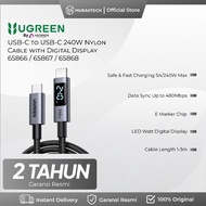 UGREEN 65866 / 65867 / 65868 USB-C to USB-C PD Fast Charging 240W Nylon Cable with Smart Digital Dis