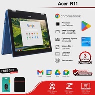 x360Acer R11 11.6" HD Touch Screen Chromebook new battary camera new