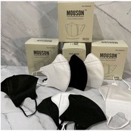 MASKER DUCKBILL MOUSON HITAM,PUTIH DAN MIX WARNA ISI 50PCS