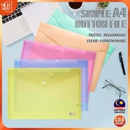 SSD A4 Clear Paper File Folder 6 colors (Stationery School Office Case PP) Office Student Organizer 