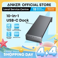Anker 10-in-1 USB C Hub Monitor Stand 100W PD 4K HDMI Ethernet USB C USB A 3.0 USB C Hub A8376