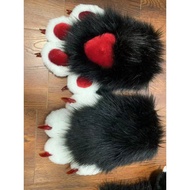 Furry Ready Stock Furry Beast Costume fursuit Colorful Screaming Gloves cos Claw One Pair (Comic Exh