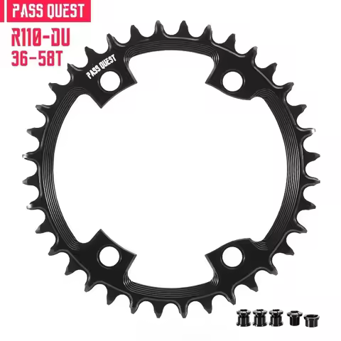 PASS QUEST R110-DU 110BCD Chainweel 46T 48T 50T 52T 54T 56T 58T Chainring for Shimano ULTEGRA R8100 