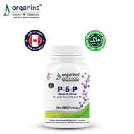 Organixs Bioactive P-5-P Vitamin B6 50mg for Energy Support - 60 Veggie Cap's [Exp: 11/27]
