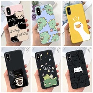 For iPhone XS Max iPhoneX X S XR iPhoneXS Cute Cat Dinosaur Duck Cartoon Candy Color Soft Silicone T