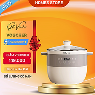 Nồi Chưng Yến, Nồi Hầm Kho Đa Năng, Nồi Nấu Chậm BEAR DDZ-B25Q3 Bản Tiếng Anh 5 Trong 1 BEAR Dung Tí
