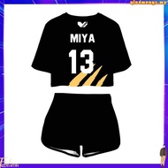 Anime Haikyuu Schweiden Adlers Jersey Round Collar T-shirt