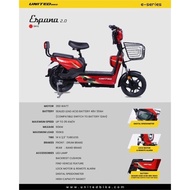 Unik Sepeda Listrik UNITED Espana 2.00 Electric Bike 350W Limited