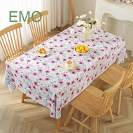 100*140/140*180/140*220cm Flowers Waterproof Oil Proof PVC Rectangular Table Cloth Home Dining Table