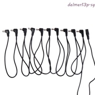 DELMER13P Daisy Chain Cable, 1 to 2 3 5 6 8 10 Ways 1 To 8 Guitar Pedal Power Cord, Guitar Effect Ac
