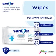 SANITER WIPES SANITIZE WET TISSUE ANTI-BACTERIAL WET TISSUE 50S