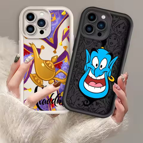 Disney Aladdin Cartoon Eye Ladder For Apple iPhone 15 14 13 12 11 XS XR X Pro Max Plus Cover Phone C