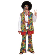 Kostum bermain peran perempuan Halloween costume Retro 70s disco hippie show costume hippie costume character costume