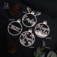 GANTUNGAN Bauble Tag Hanger Custom Name Hangtag Christmas Gift Ornament