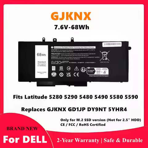 GJKNX Laptop Battery For Dell Latitude 5480 5490 5580 5590 5280 5290
