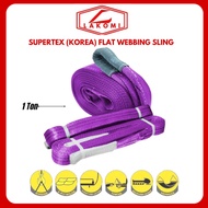 1TON,  2 TON, 3 TON SUPERTTEX KOREA FLAT WEBBING SLING