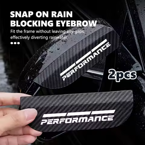Car Rearview Mirror Rain Eyebrow Visor Clip-on Side Snow Sun Visor Rain Cover For BMW Performance E9