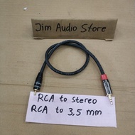 Canare Cable 50 cm Aux 3.5mm to RCA / stereo to RCA / RCA to Stereo