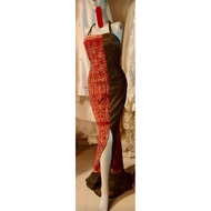 Dress Original Pua Kumbu Brown Color