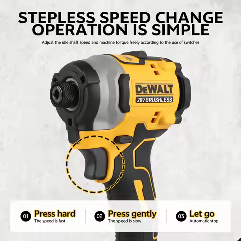 DeWalt 20V Brushless Lithium-ion Rechargeable Home High Torque Impact Screwdriver DCF850