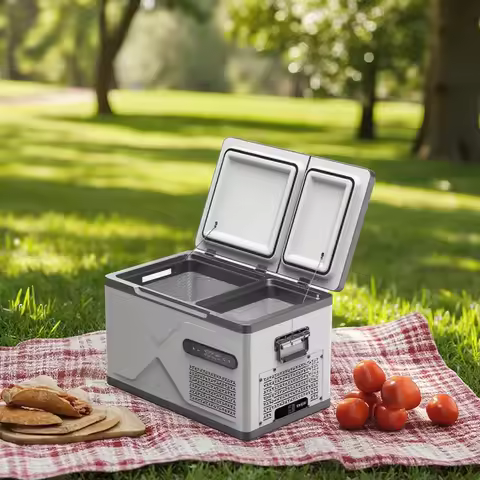 High Quality Dual Temperature Single Control Truck Refrigerator 30L 40L 50L Car Fridge Freezer 12V 2