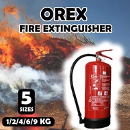 Orex Fire Extinguisher [40% ABC Powder SETSCO ASSESSMENT/  CERTIFICATES FSP-2016-0410] 1/2/4/6/9kg