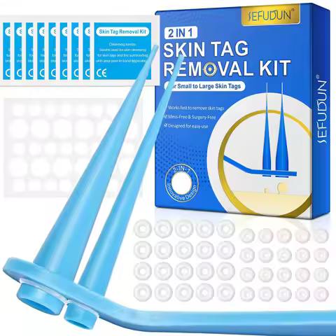 Auto Skin Tag Removal Kit For Small to Large Skin Tags 1-9mm With Cleansing Swabs Easy To Use Skin C