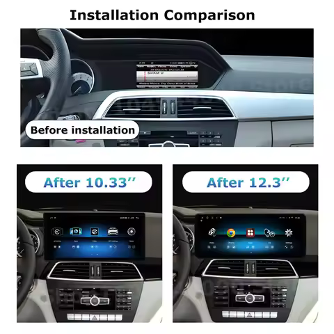 QLED 2400*900P Display for Mercedes BENZ C CALSS W204 2011 - 2014 Android Car Multimedia Radio Playe