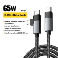 Essager PD65W 2-in-1 Type C To Type-C+Micro Fast Charging Cable C-C C-M Fast Charge 3A Wire For iPho