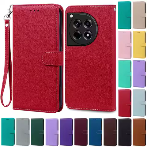 For Oneplus Ace 3 Pro Case Leather Wallet Flip Phone Case For Oneplus Ace 3 Case Coque Fundas For On