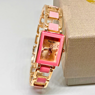 Jam Tangan Wanita Gelang Tali Stainless Steel Sederhana Jam Tangan Cewek Fashion Korea trendy 2024