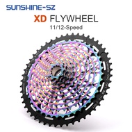 SUNSHINE Ultralight XD Bicycle Cassette11/12 Speed Mountain Bike Freewheel 9-46T/ 9-50T for SRAM XD Freehub GX EAGLE XX1 X01