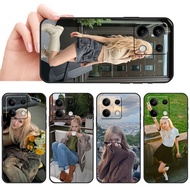 Soft black phone case for Xiaomi Redmi Note 11S 11T 11E Pro Plus 12R 12S 12 Soft Pastel Portrait Ske