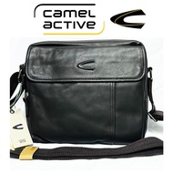 Camel Active Premium High Quality Leather Shoulder Bag Side Bag Sling Bag For Men Unisex