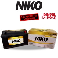 【SABAH】NIKO Gold Premium DIN80 DIN80L DIN90L DIN90 DIN100 Car Bateri Kereta Ford Ranger Made in Indi
