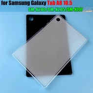 Jelly Soft TPU Matte Back Cases for Samsung Galaxy Tab A8 X200 X205 X207 10.5 inches 2021 2022 Tablet Protective Case Cover TabА8 Wi-Fi SM-X200 LTE SM-X205