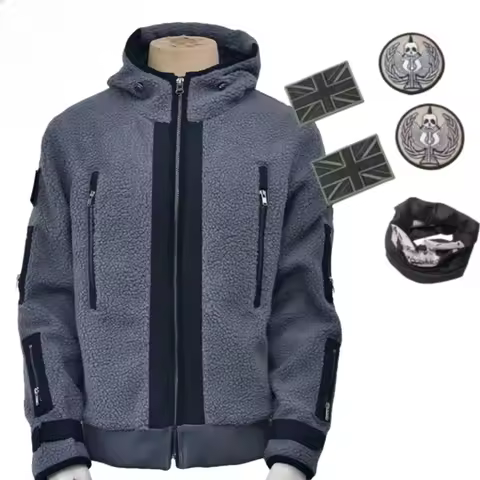 Call of Duty TF141 Uniform Ghost Top Long Sleeve Zipper Hoodie Coat Cosplay Costumes Halloween Perfo