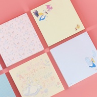 Disney Alice Memo pad 1 pcs 100 sheets / School Office Stationery Notepad (9x9cm) / Non-Sticky